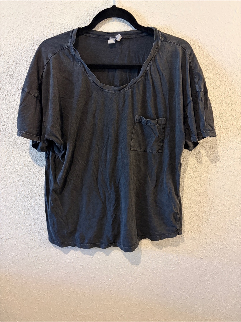 Zella Dark Charcoal Crewneck Tee